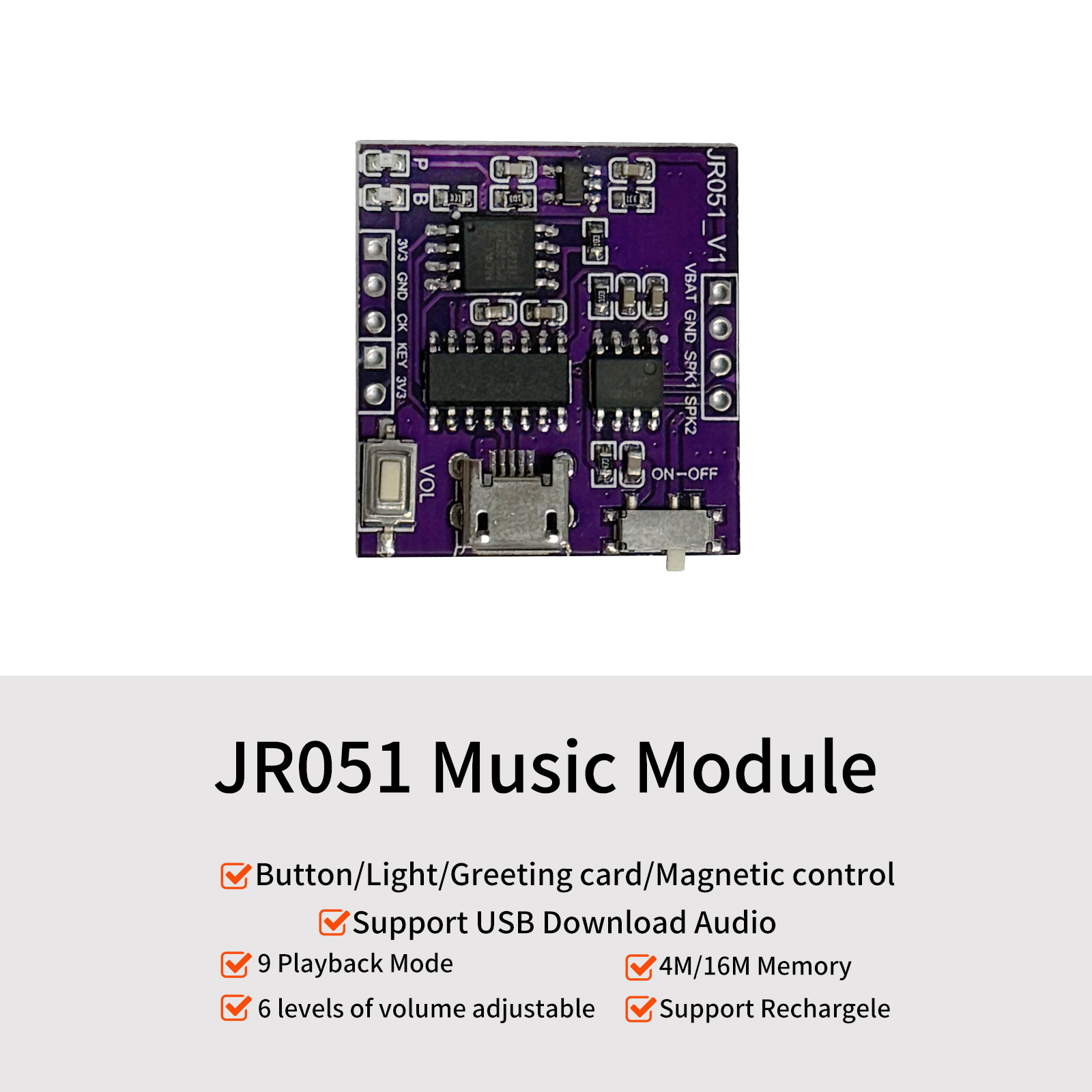 Audio Music Free Download - Музыкальный звуковой модуль USB загрузка встроенный
