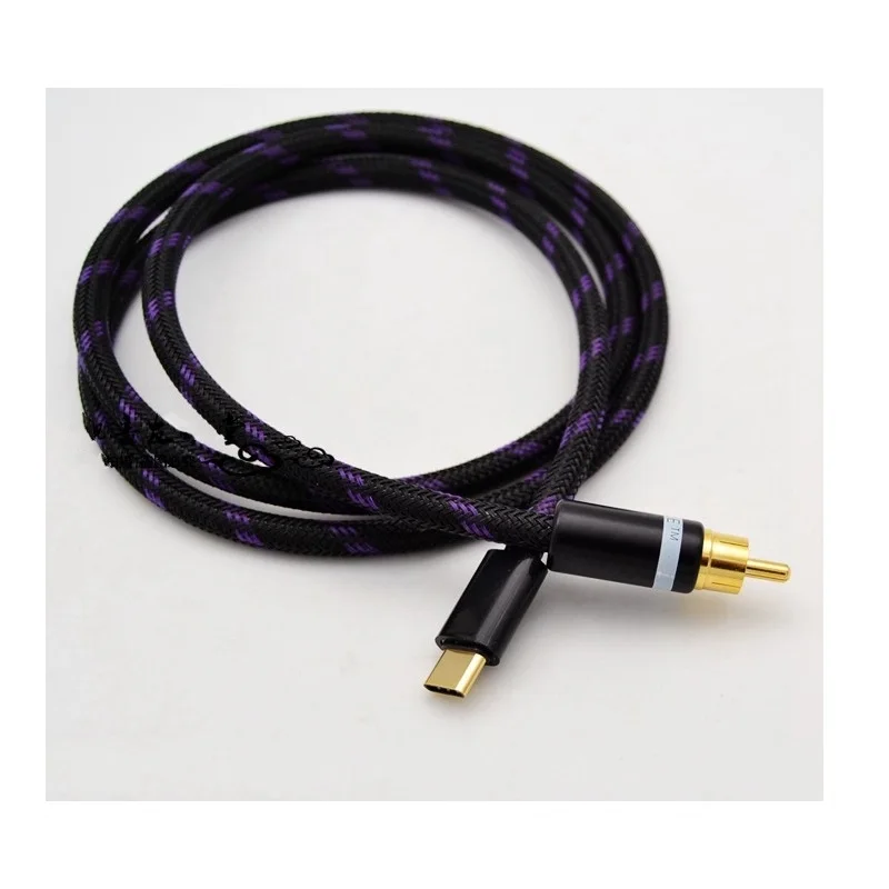 Audio Music Gen - Коаксиальный аудиокабель Type-C-RCA 75 Ом для
