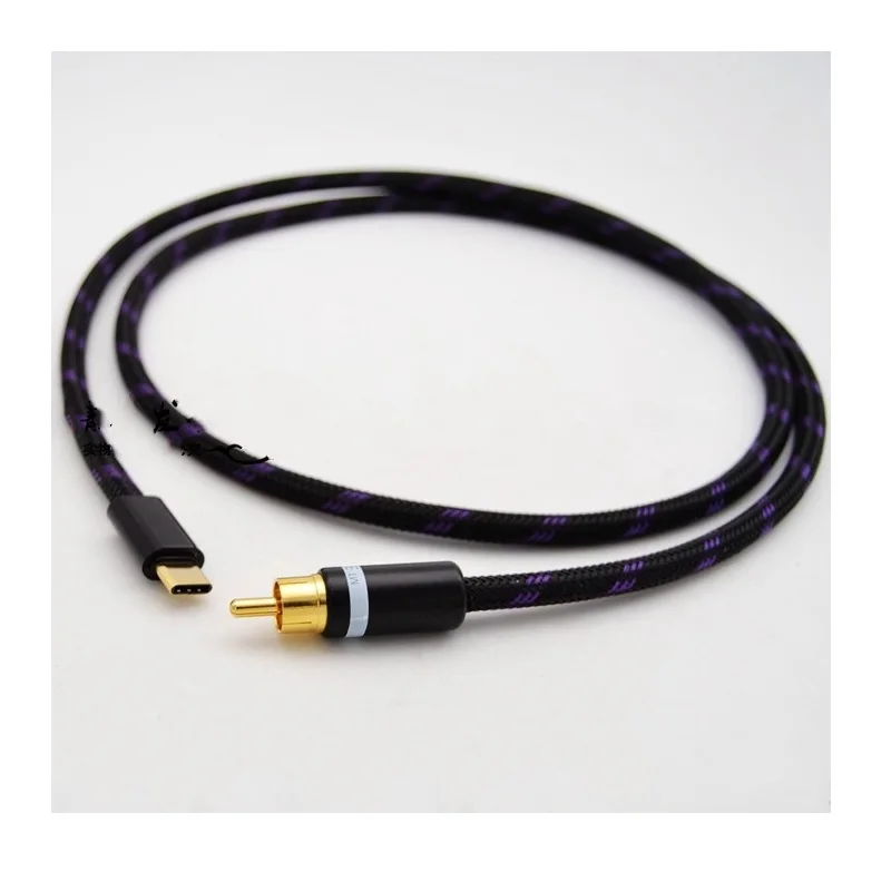 Audio Music Gen - Коаксиальный аудиокабель Type-C-RCA 75 Ом для