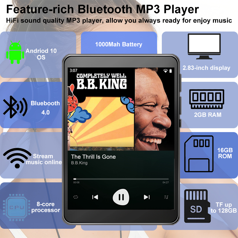 WiFi MP3-плеер Android 10, онл – обзор и цена Audio Music Free Download